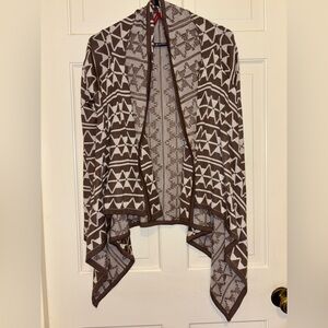 Women's Sweater cardigan art shrug Aztec party cozy travel casual party sport
